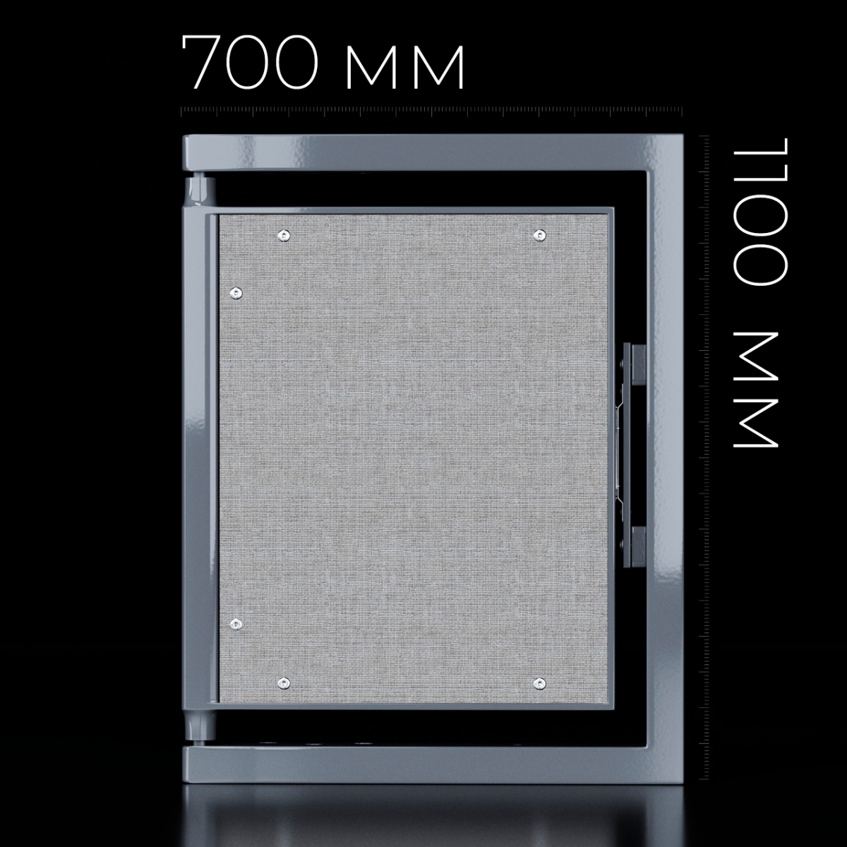 Люк одностворчатый Shagma 70х110 ревизионный под плитку ЛС700x1100В 5 Люк одностворчатый Shagma 70х110 ревизионный под плитку ЛС700x1100В — изображение 5